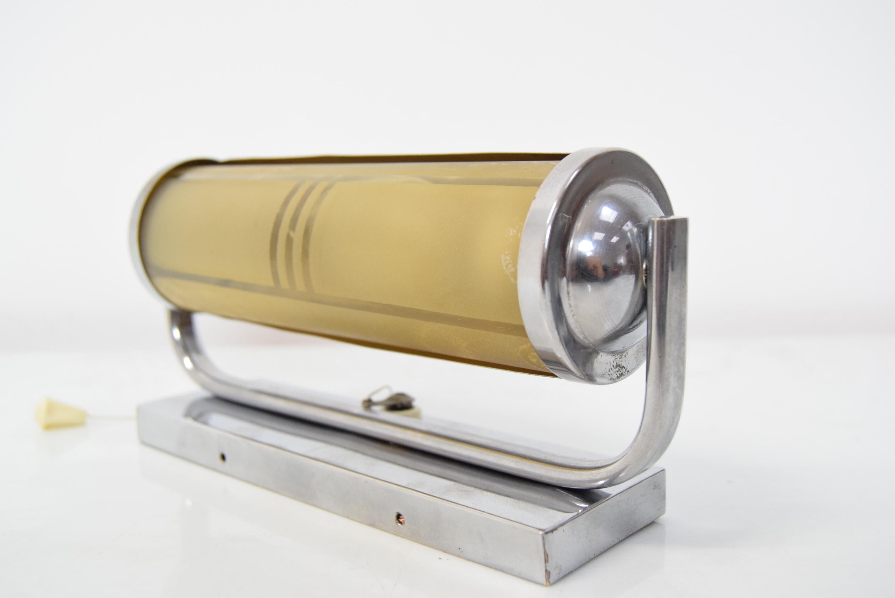 Art Deco Tubular Wall Lamp, 1930's For Sale 2