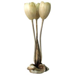 Art Deco Tulip Table Lamp by Albert Cheuret
