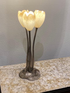 Art Deco Tulips Lamp by Albert Cheuret