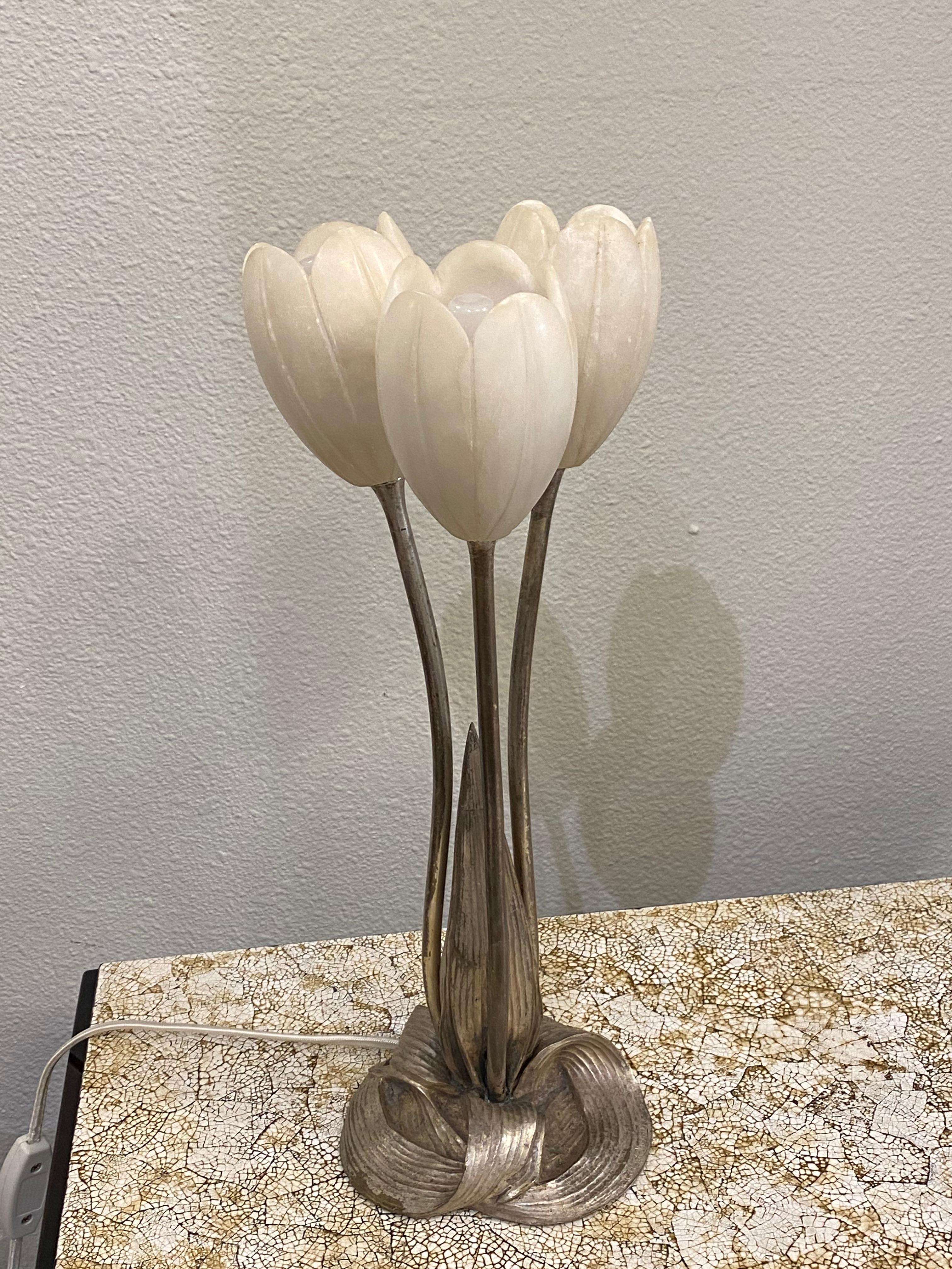 art deco tulip lamp