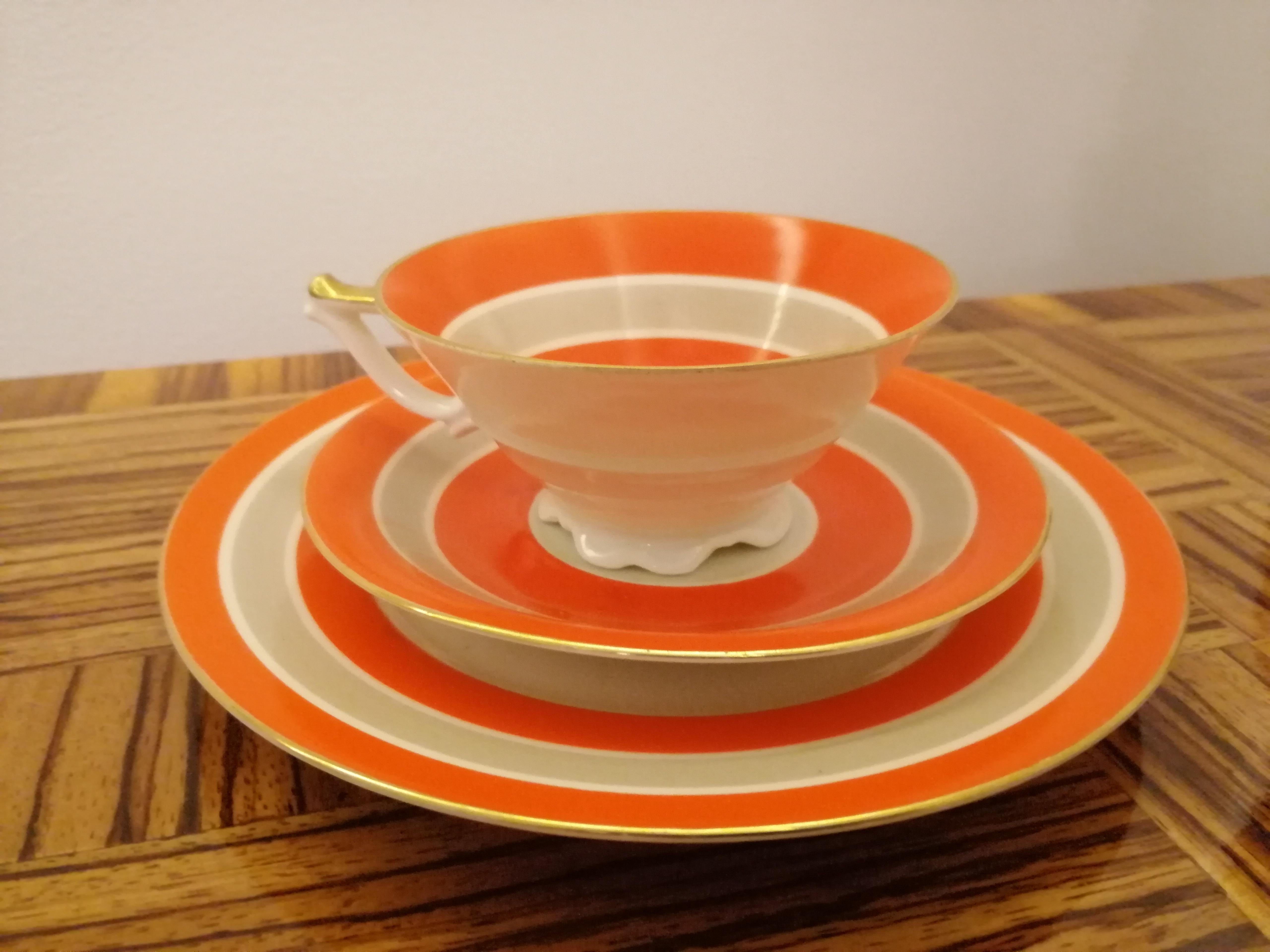 art deco tableware