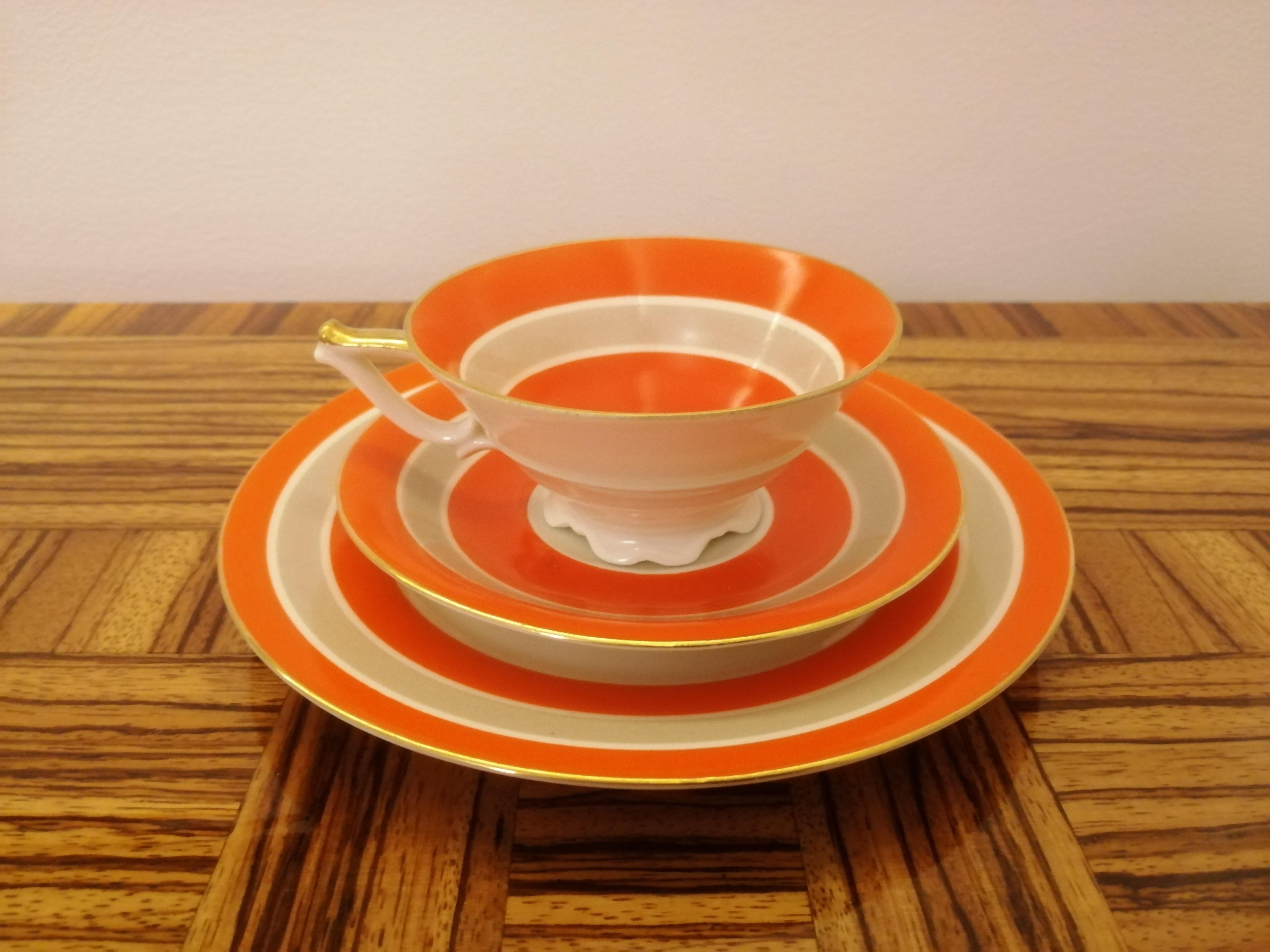 Art Deco Tuppack Breakfast Set In Fair Condition For Sale In Kraków, Małopolska