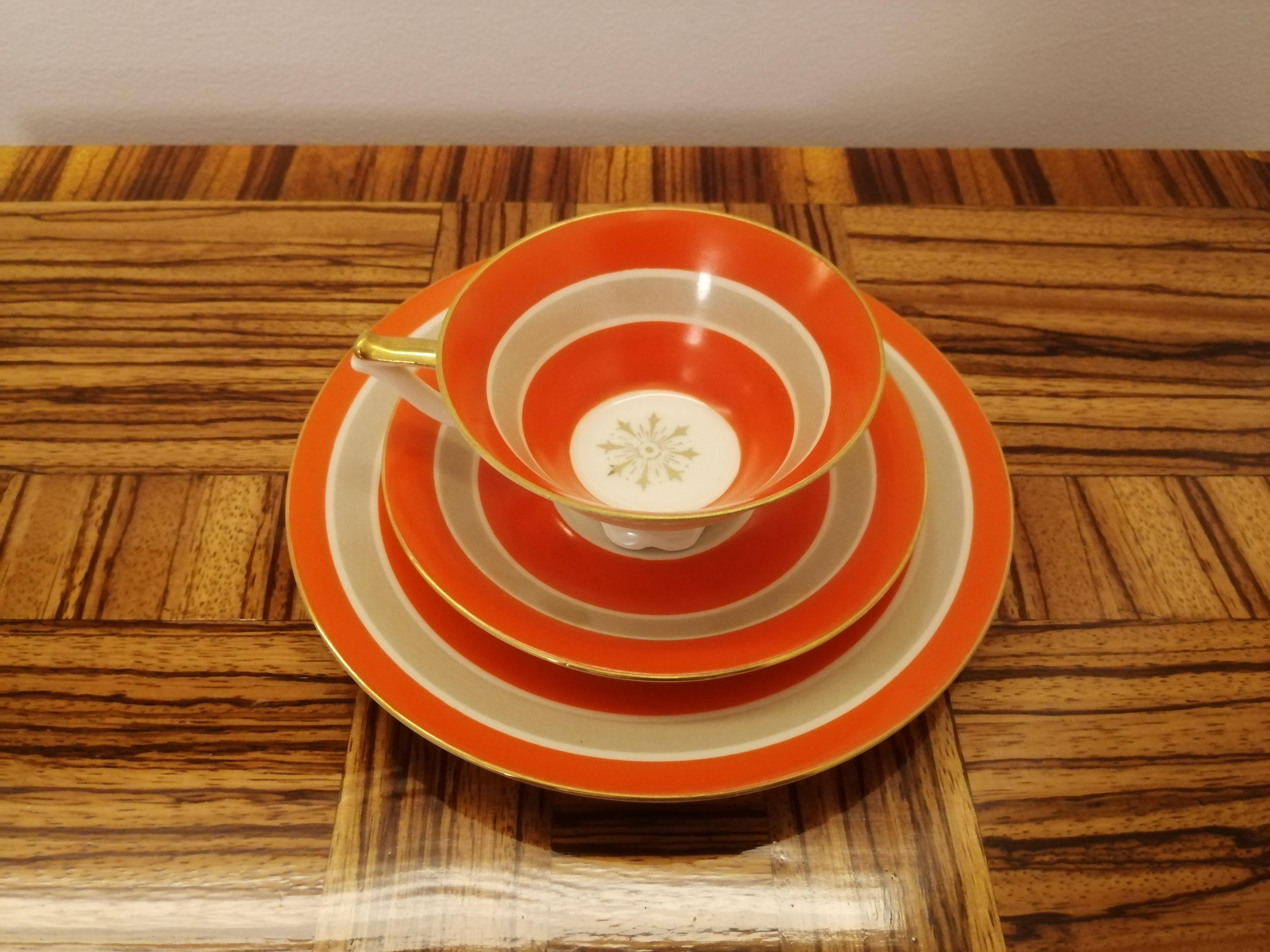 Early 20th Century Art Deco Tuppack Breakfast Set For Sale