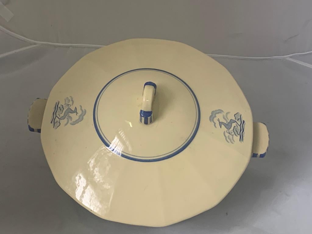 Art Deco Tureen from Bosch Freres la Louviere, 1920s In Good Condition For Sale In Montelabbate, PU