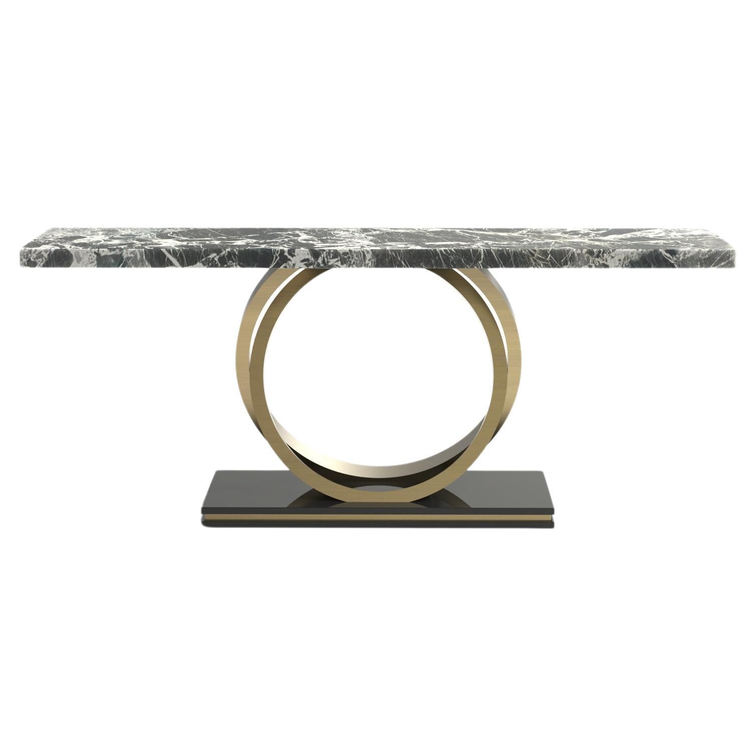 Art Deco Armilar Console Table, Antique Marble, Handmade Portugal by Greenapple