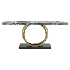 Art Deco Armilar Console Table, Antique Marble, Handmade Portugal by Greenapple