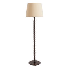 Antique Art Deco Turned Floor Lamp