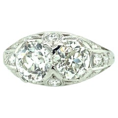 Art Deco Twin Diamond Ring
