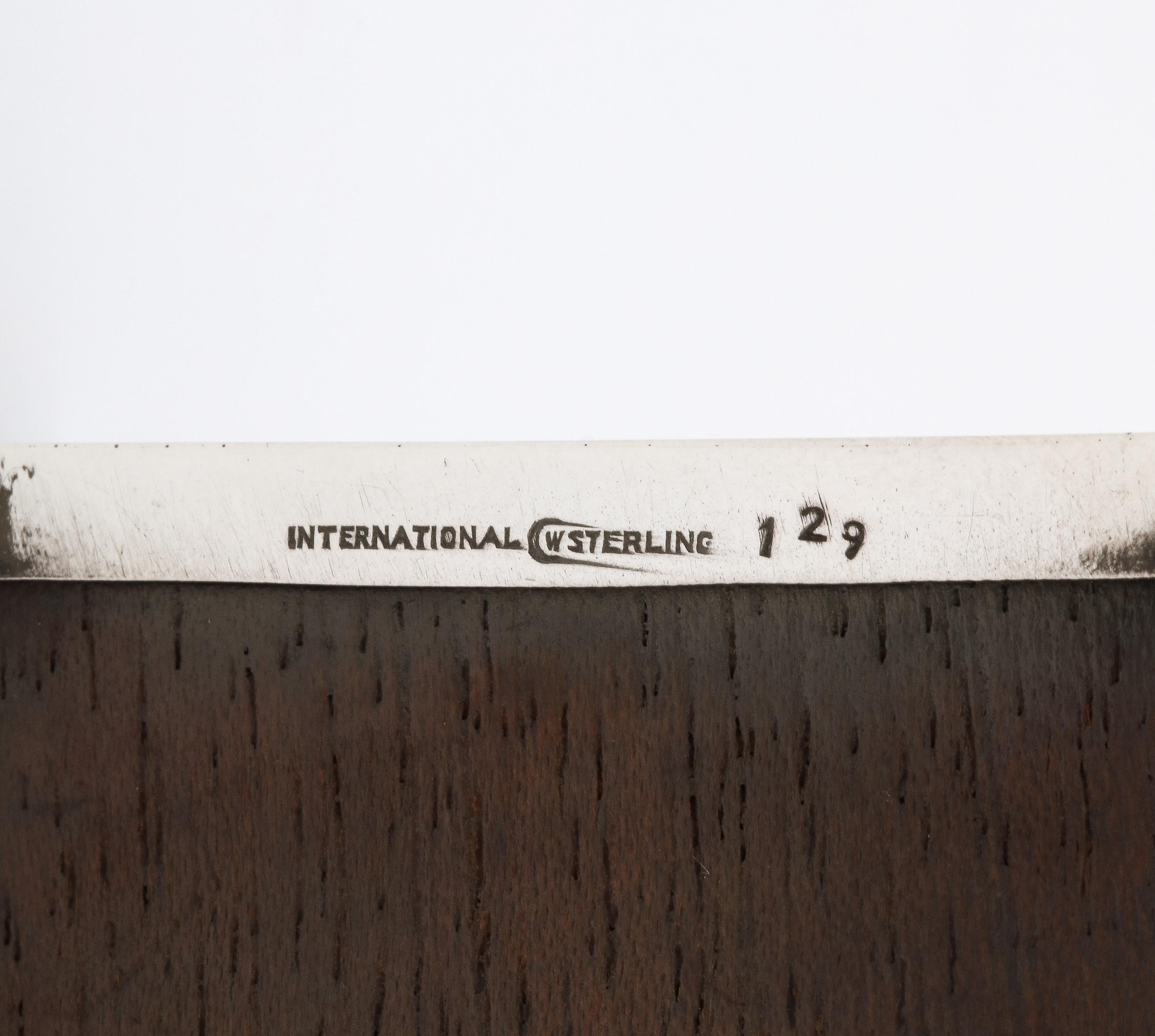  Boîte de table Art Déco à deux compartiments avec pieds en argent sterling et couvercles à charnière   en vente 5