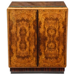 Art Deco Two-Door Heartwood Enclosed Chest of Drawers
