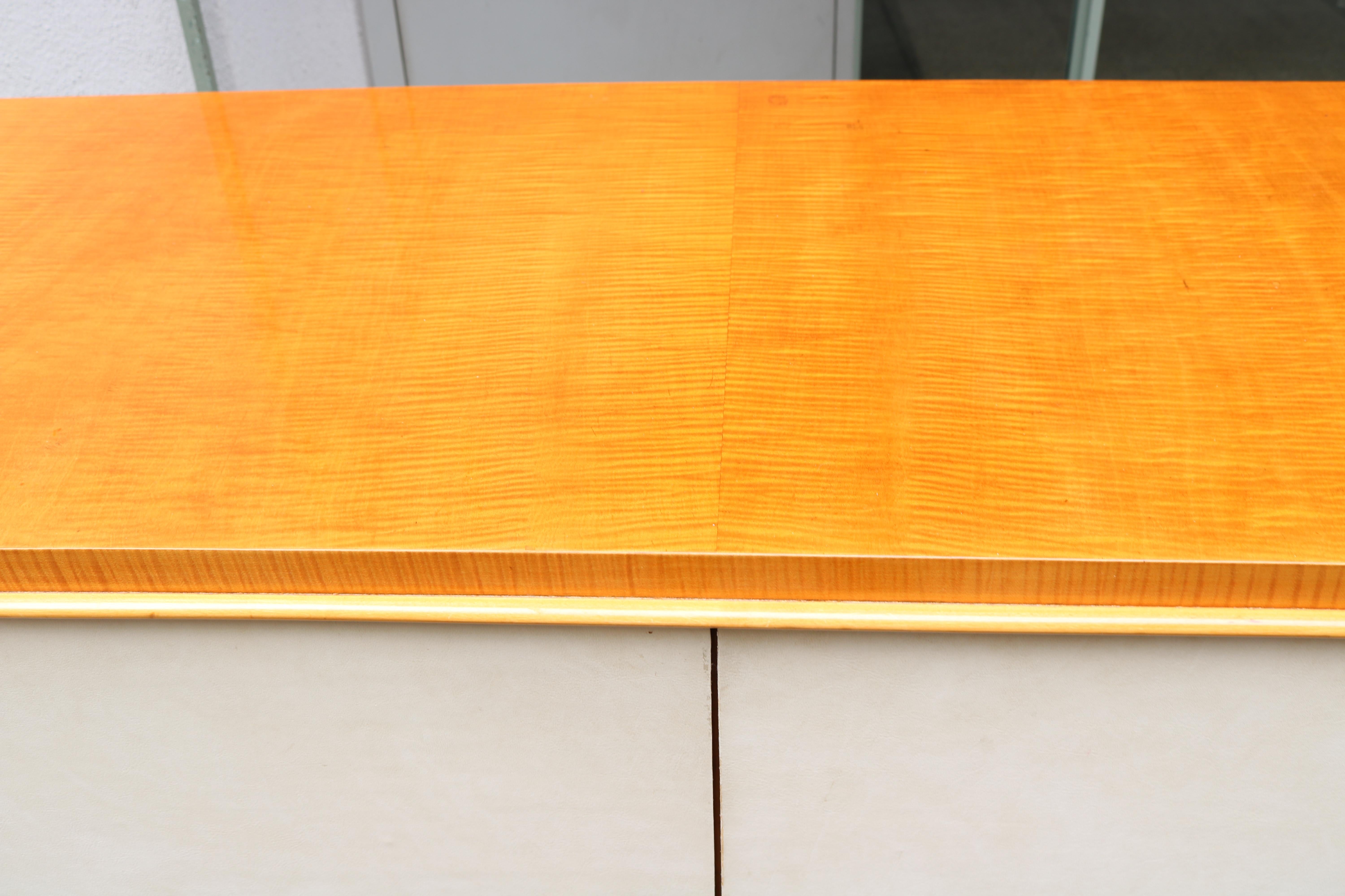 Brass Art Deco Two Door Sideboard For Sale