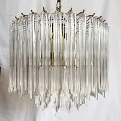 Art Deco Two Tear Lucite Chandelier