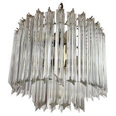 Art Deco Two Tear Lucite Chandelier