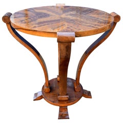 Art Deco Two-Tier Centre Table in Figured Walnut, circa 1930