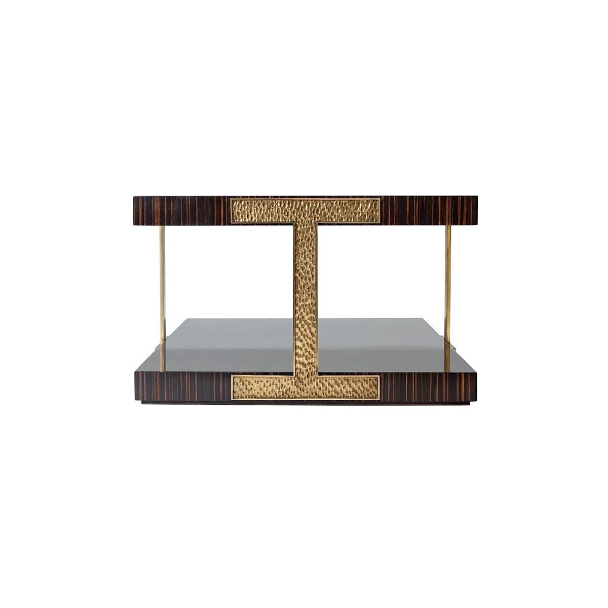 Vietnamese Art Deco Two Tier Cocktail Table For Sale