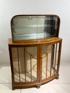 Art Deco Two-Tier Display/Cocktail Cabinet, Circa 1930s