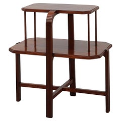 Art Deco Two-Tier Side or Centre Table in Wood, France ca. 1920