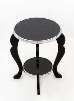 Zweistöckiger Art-déco-Beistelltisch