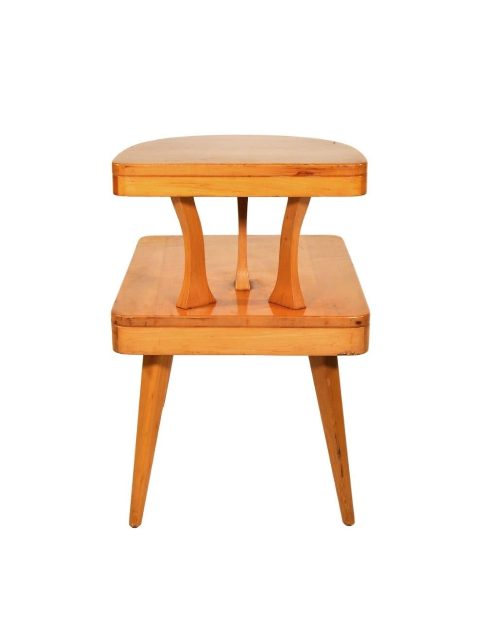 Art Deco Two-Tier Side Table Jindrich Halabala Up Zavody For Sale 4