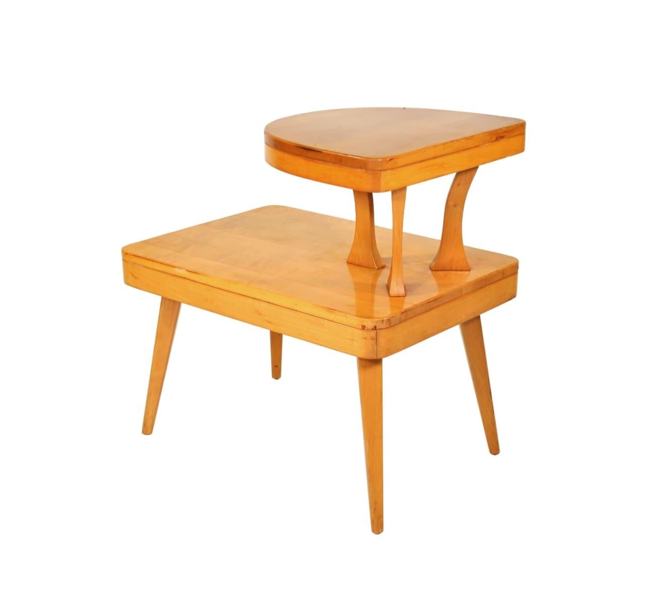 Art Deco Two-Tier Side Table Jindrich Halabala Up Zavody For Sale 2