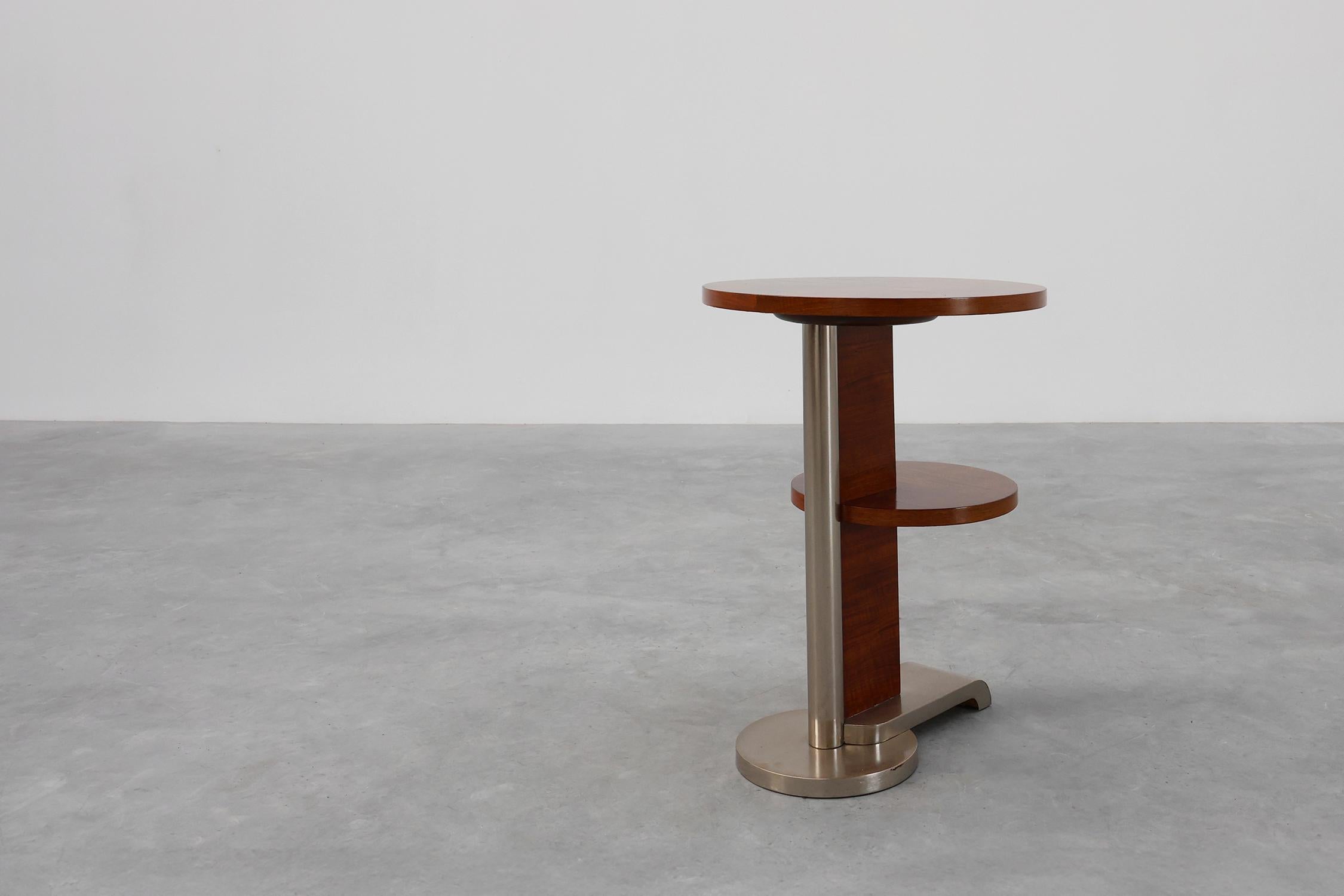 Tavolino modernista Art Déco a due piani, Francia, 1925 ca. 1925 in vendita 6