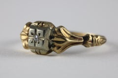 Art Deco Two-Tone Diamond Solitaire Ring