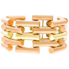 Art Deco Two-Tone Gold Bracelet