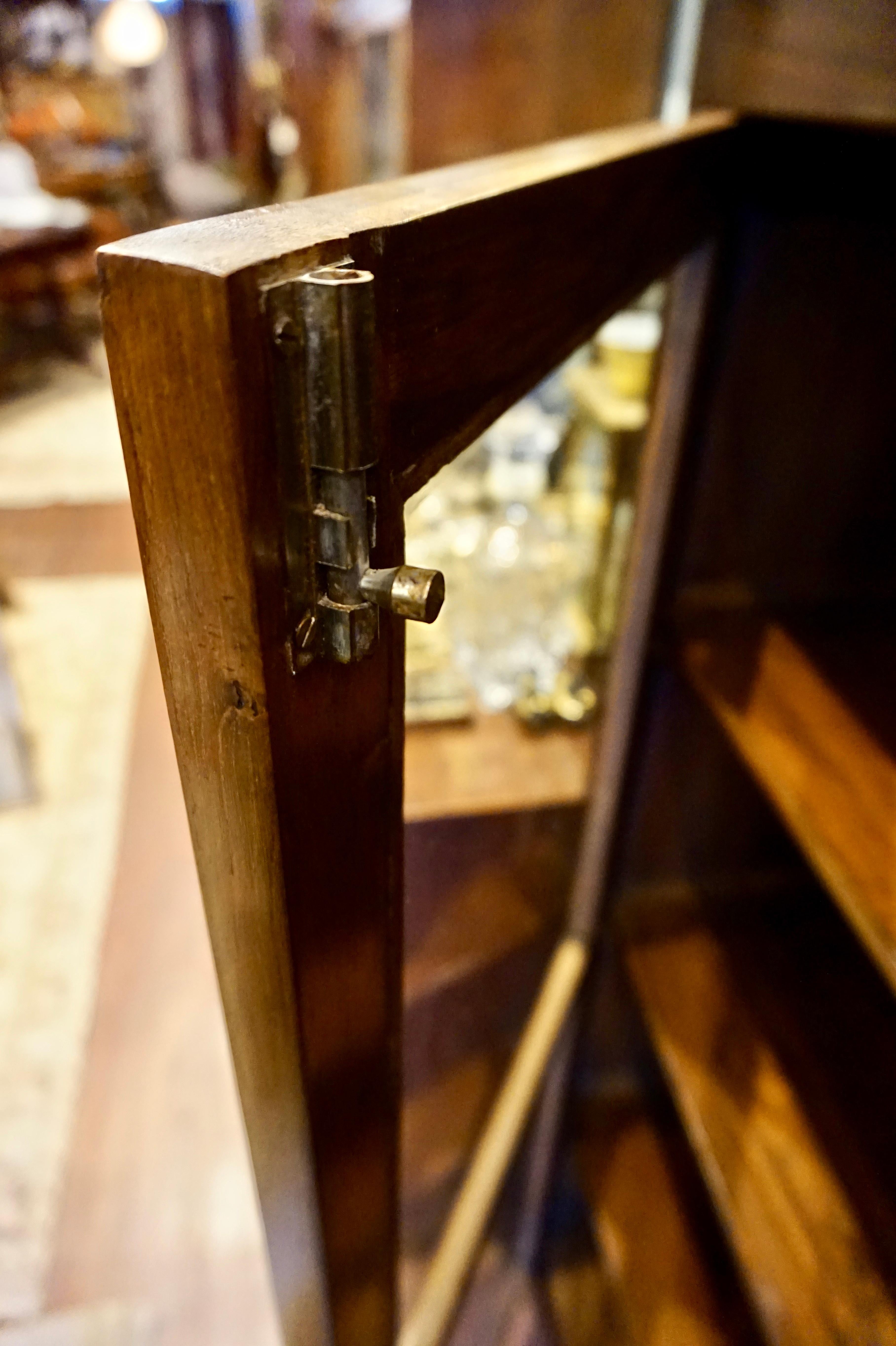 Art Deco Two Tone Solid Teak & Rosewood Showcase Cum Bookcase Cabinet For Sale 5