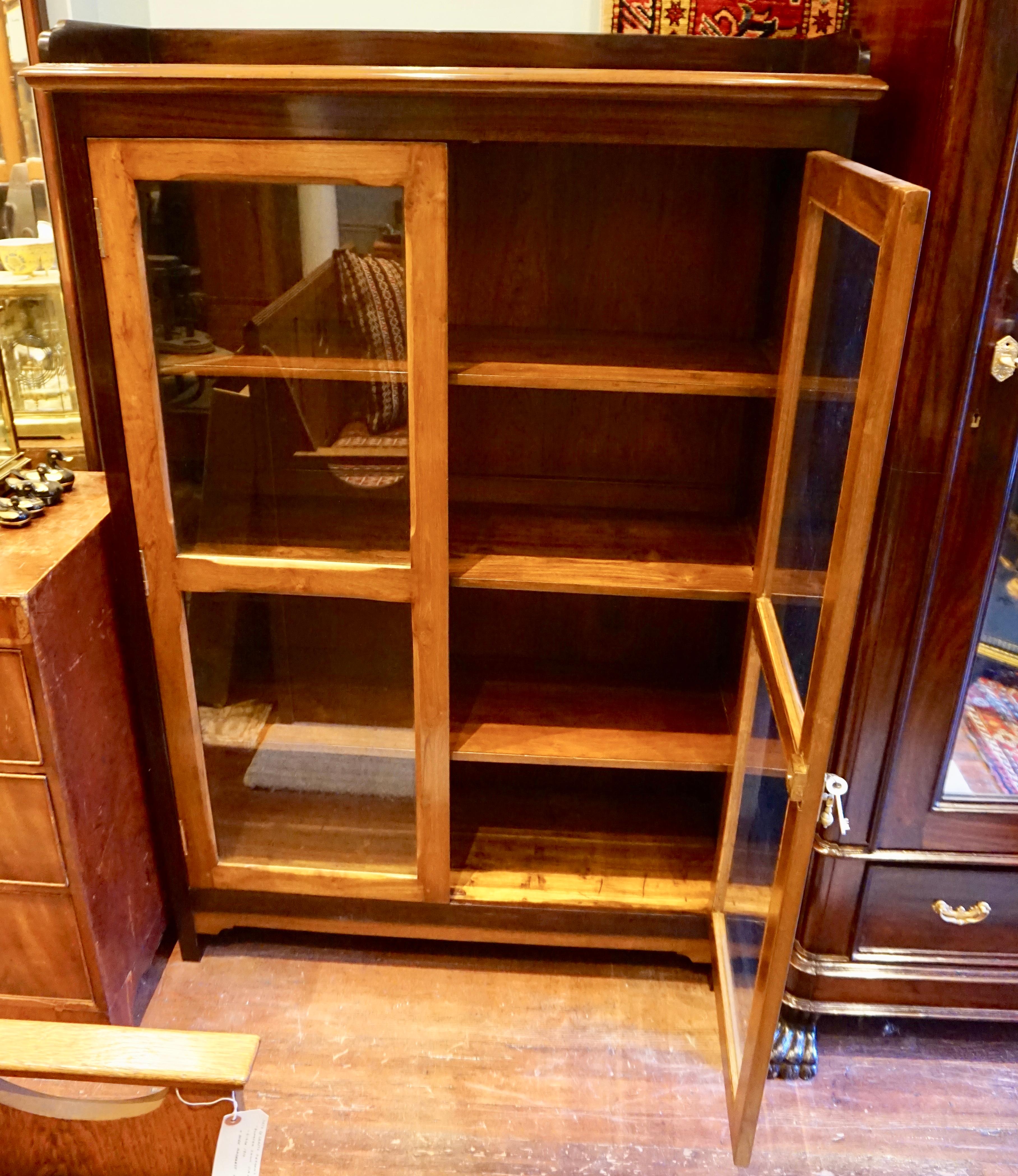 two tone china cabinet