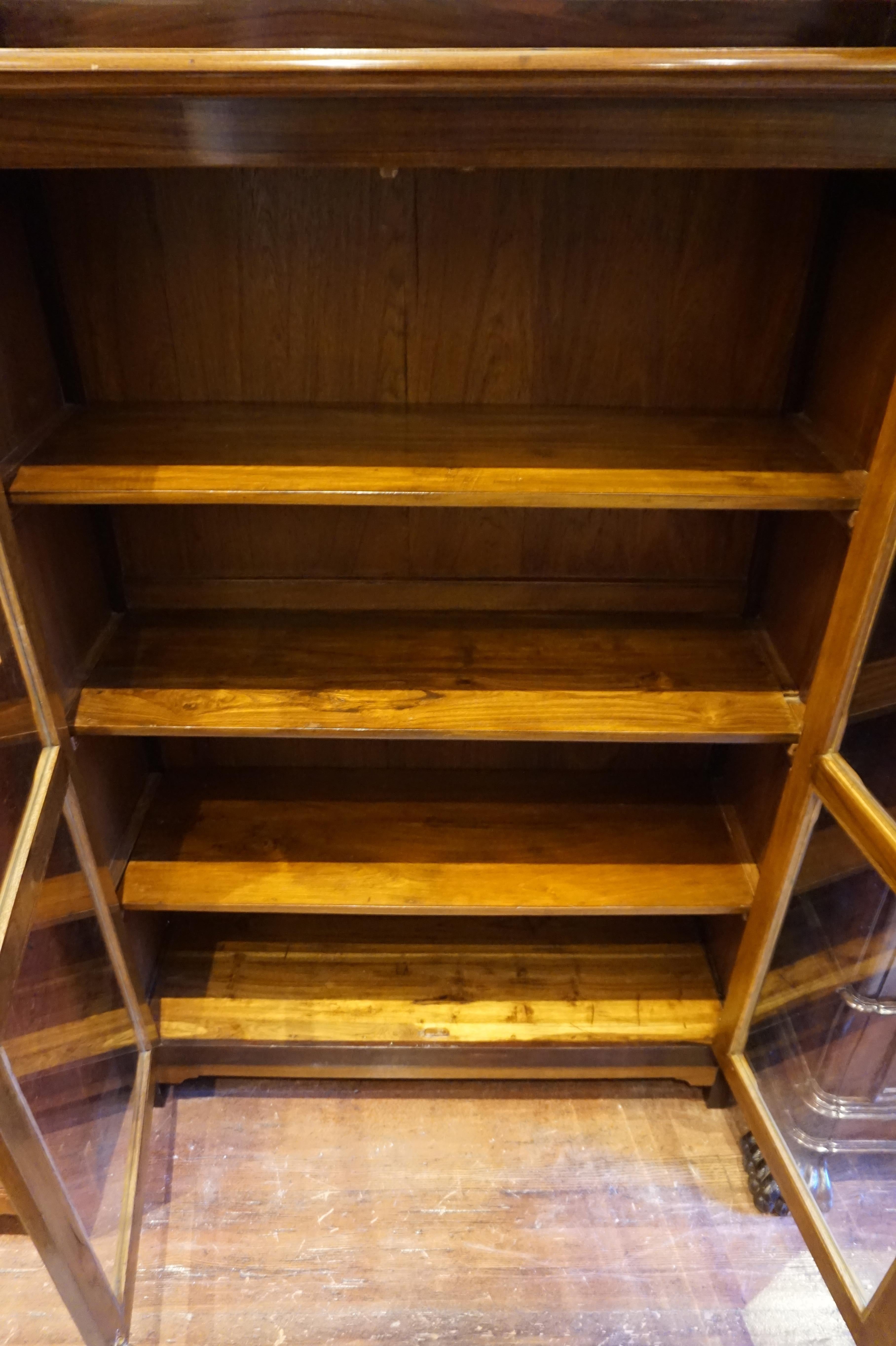 two tone china cabinet