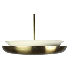 Lampadario UFO Art Déco di Josef Hůrka per Napako, anni '30