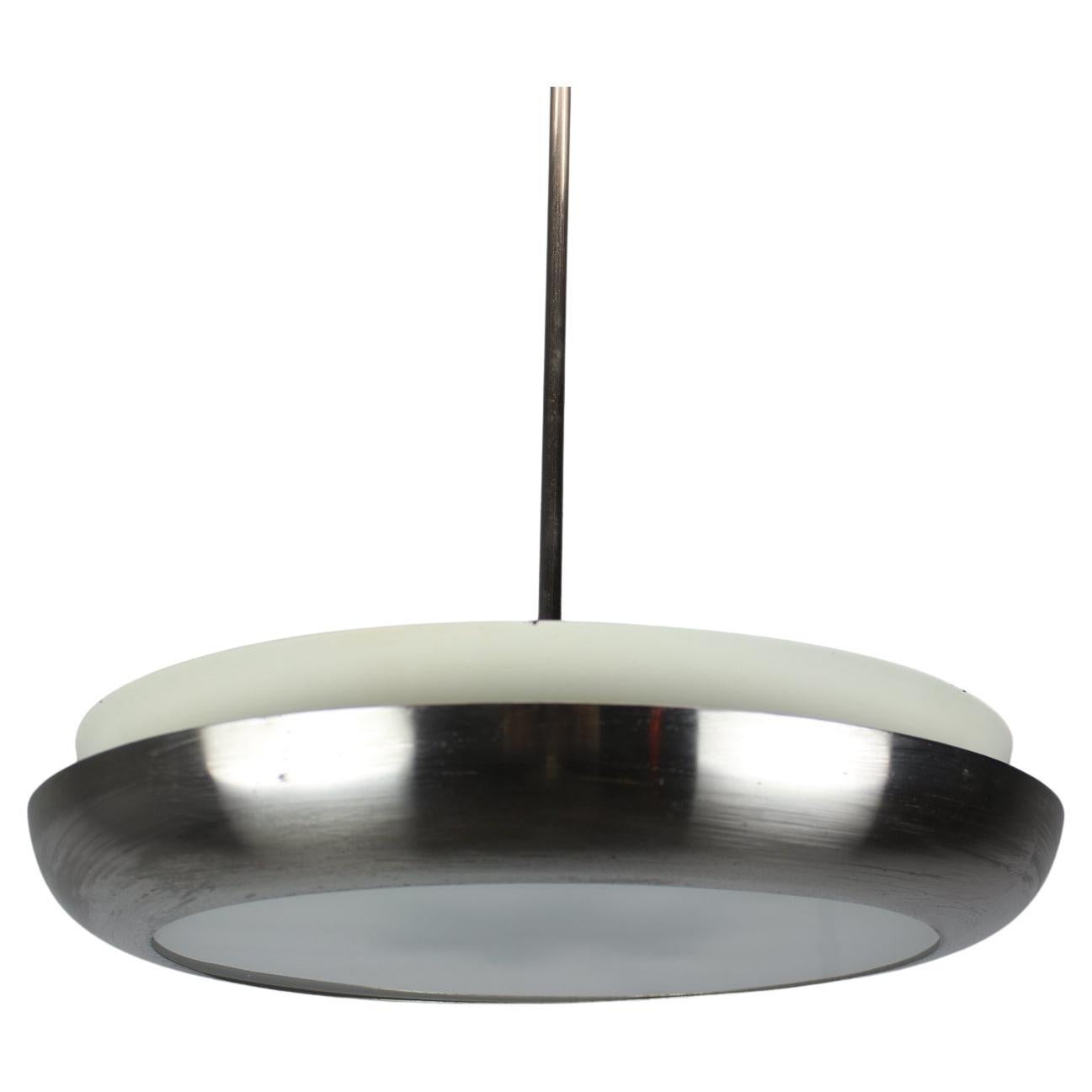 Art Deco UFO Pendant Chandelier by Josef Hůrka for Napako, 1930s