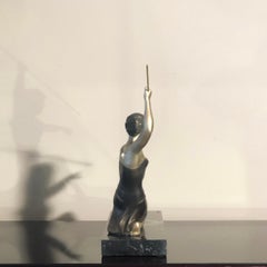 Art Deco Ugo Cipriani Uriano Diana the Huntress Bronze Sculpture