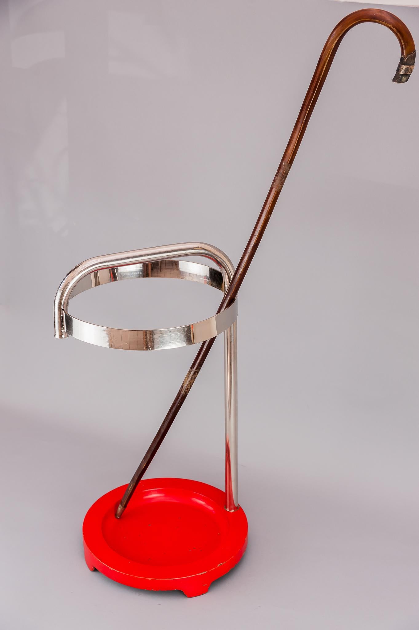 Painted Art Deco Umbrella and Walking Stick Stand, circa 1930s