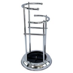Art Deco Umbrella Stand, Chrome and Bakelite Belgium, 1930s