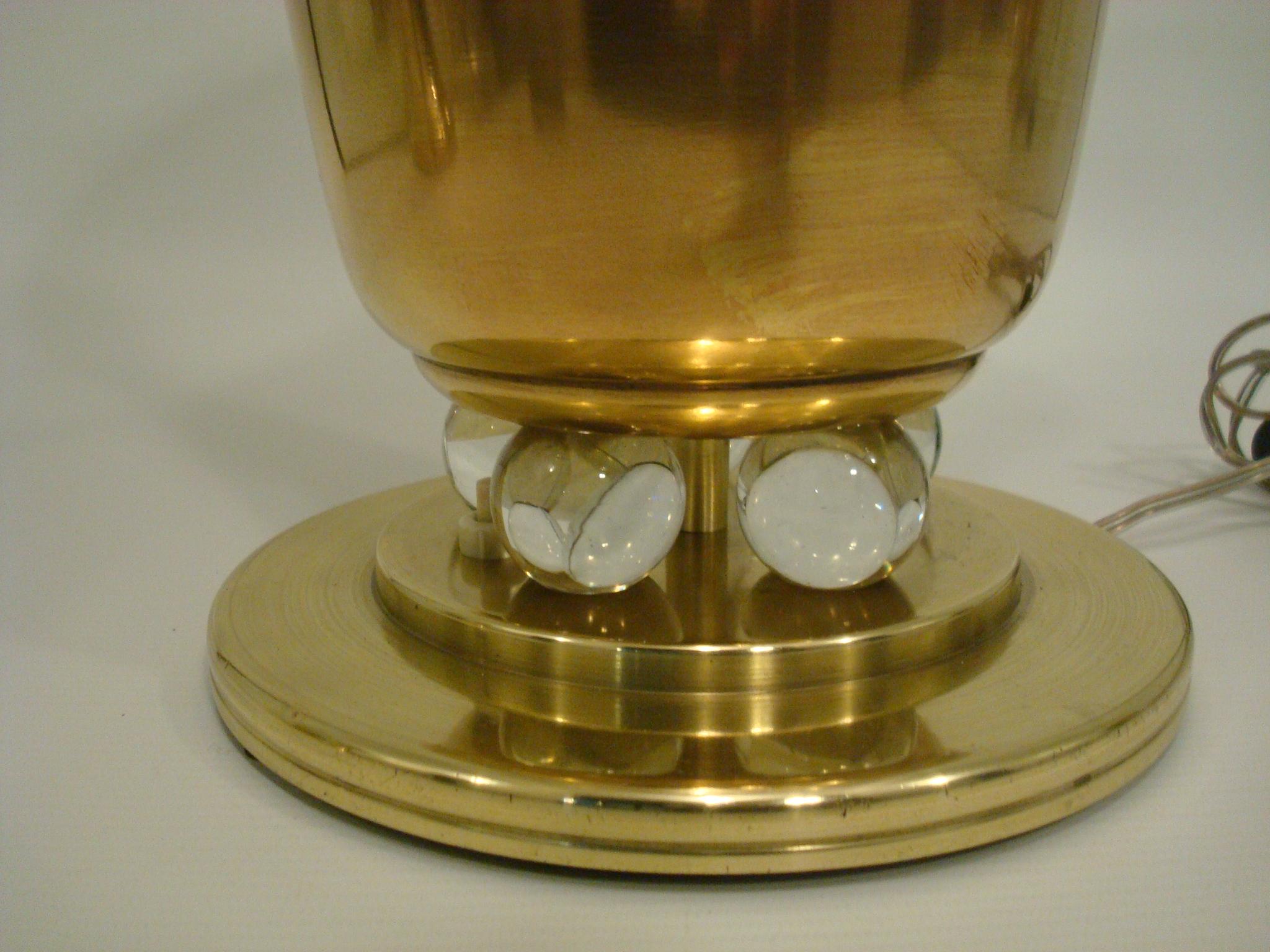 Art Deco Uplight Messing Metall Tischlampe, Französisch, 1930er Jahre im Zustand „Gut“ im Angebot in Buenos Aires, Olivos