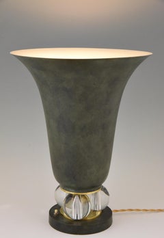 Art Deco Uplighter Torchiere Table Lamp, France, 1930