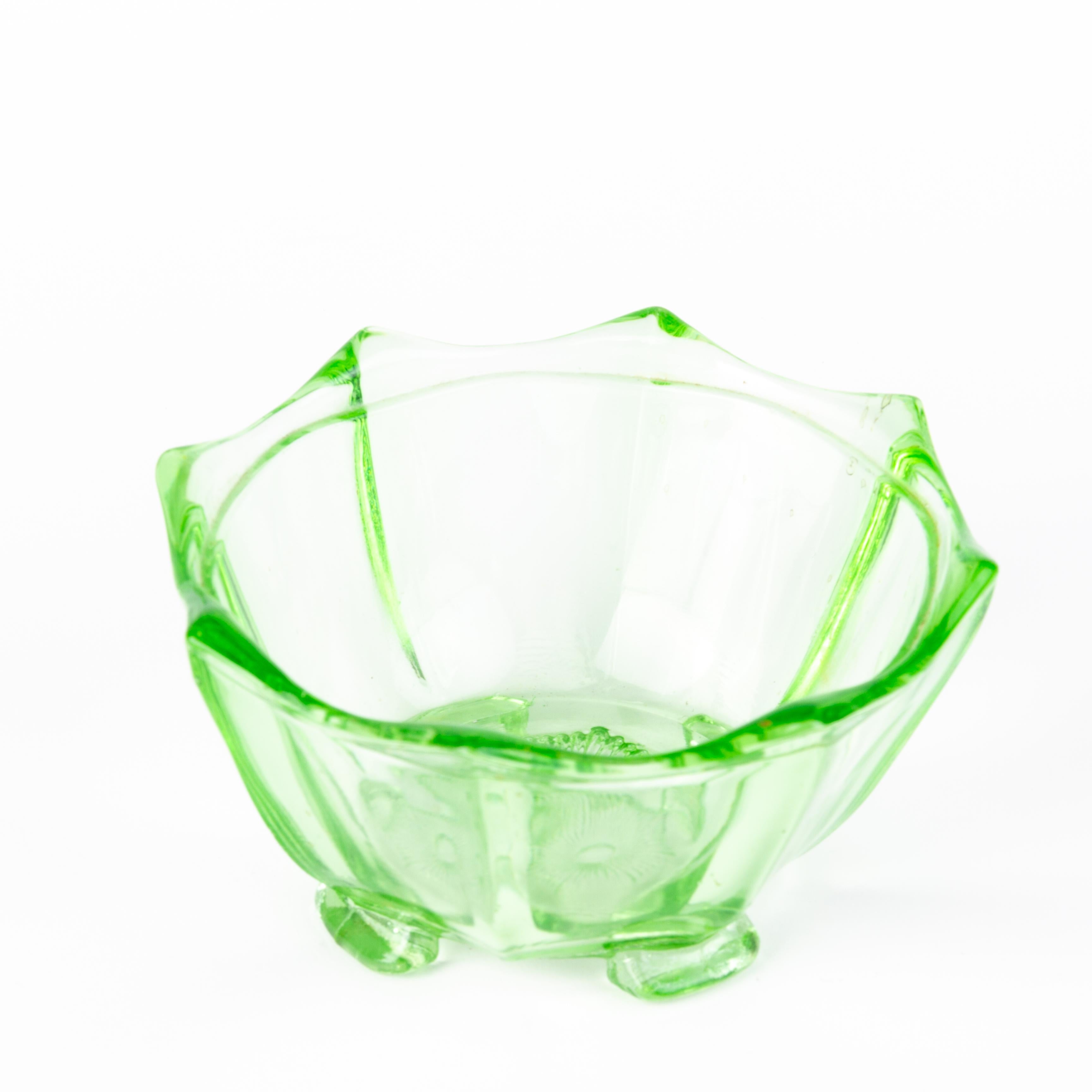 uranium glass punch bowl