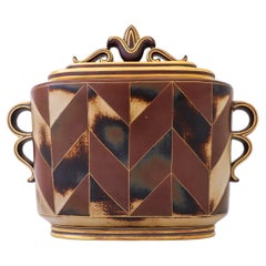 Antique Art Deco Urn Flambé 1930s - Gunnar Nylund - Rörstrand 