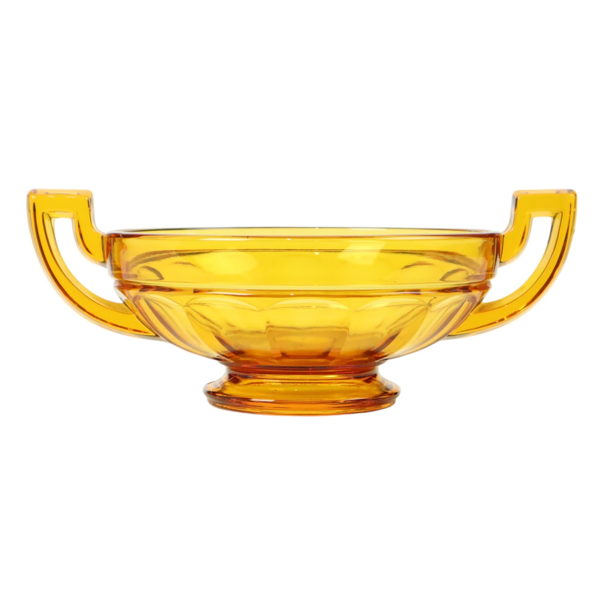 Pressato Fruttiera Art Deco Val Saint Lambert Noémie Luxval 1935