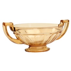 Art Deco Val Saint Lambert Obstschale Noémie Oval Luxval 1935