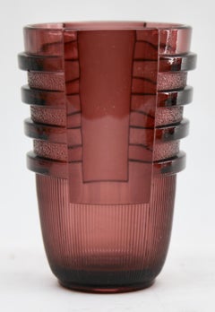 Art Deco Val Saint Lambert, Luxval, Model Egmont, Charles Graffart, 1934