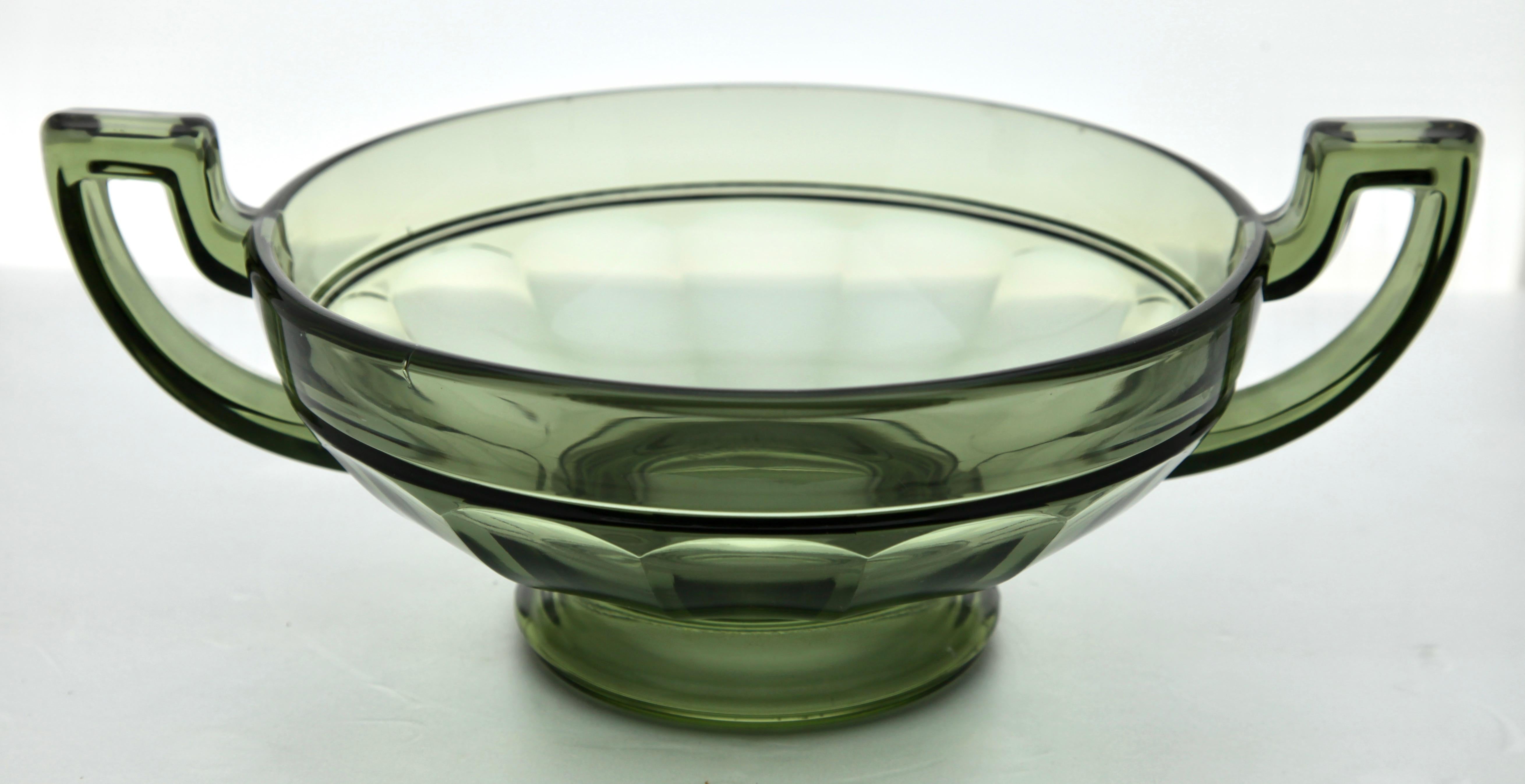 Art Deco Val Saint Lambert Markiert, Luxval,  „Noemi“, von Charles Graffart, 1934 (Glas) im Angebot