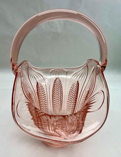 Art Déco Val Saint Lambert, Luxval  Modèle Panier Mais, Charles Graffart