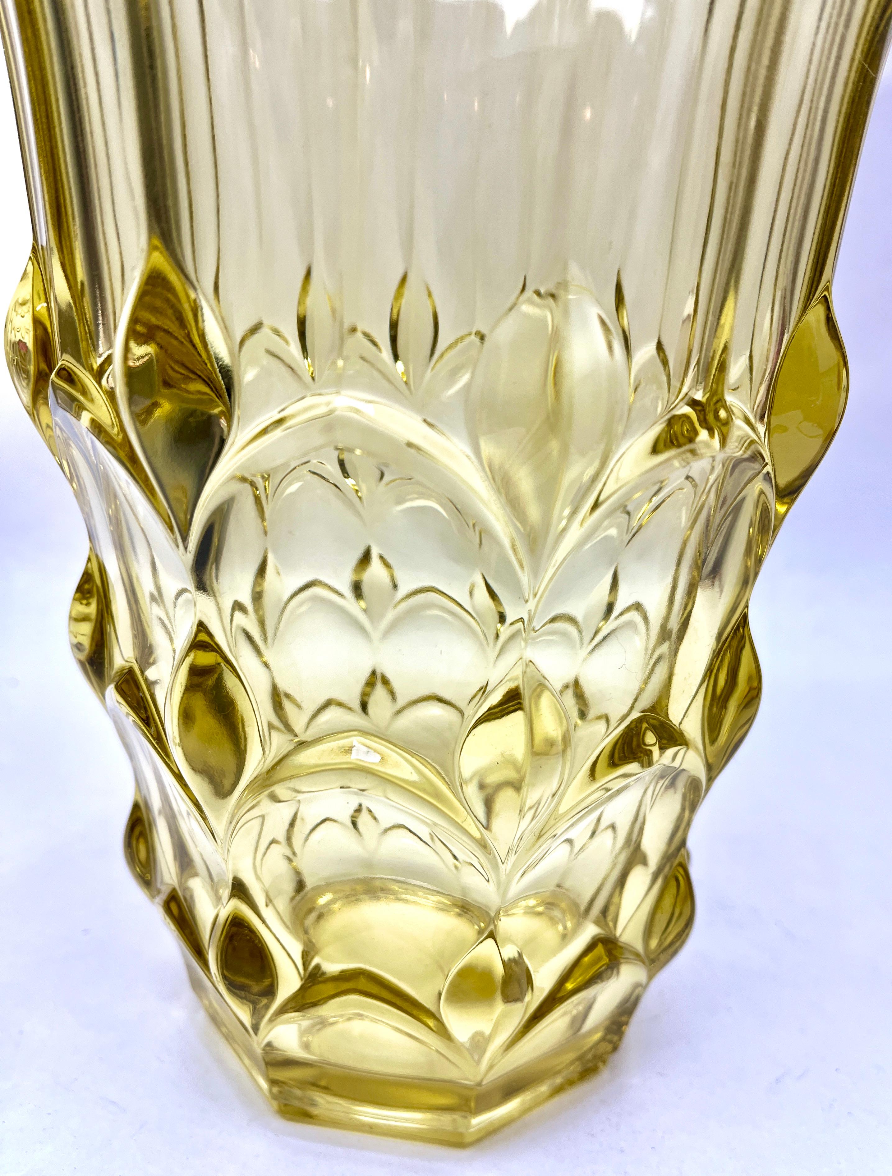 Belga Art Deco Val Saint Lambert, Luxval, Model Charles Graffart, 1934 in vendita