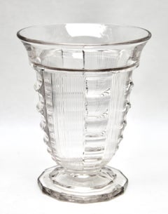 Art Deco Val Saint Lambert, Vaso Luxval, Modello Picardie, Charles Graffart, 1934