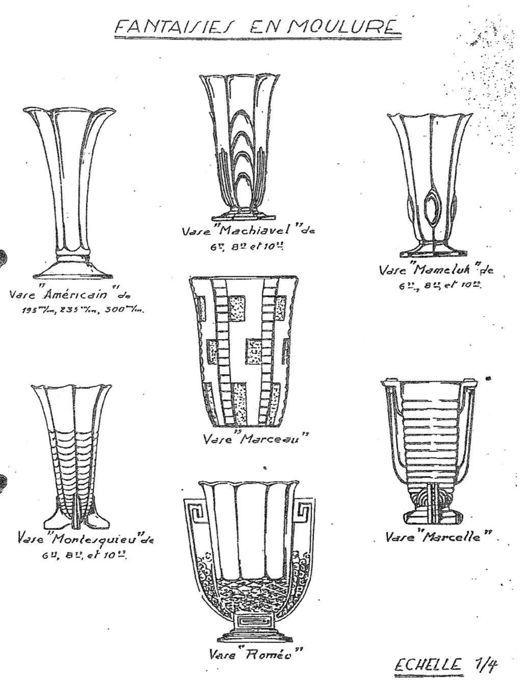 Ein Paar luxuriöse Art déco-Vasen von Val Saint Lambert, Modell Americain Charles Graffart, Art déco im Angebot 3
