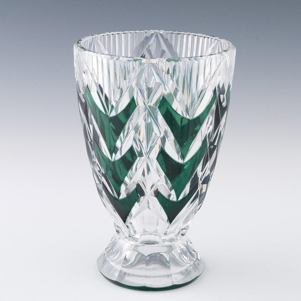 Belgian Art Deco Val St Lambert Vase By Joseph Simon c1935 For Sale