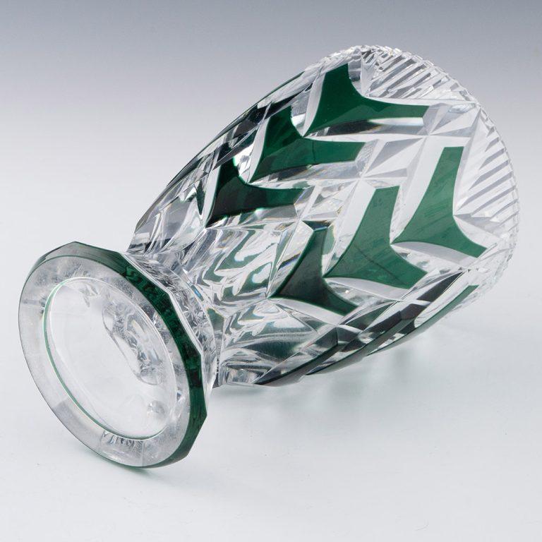 Mid-20th Century Art Deco Val St Lambert Vase By Joseph Simon c1935 For Sale