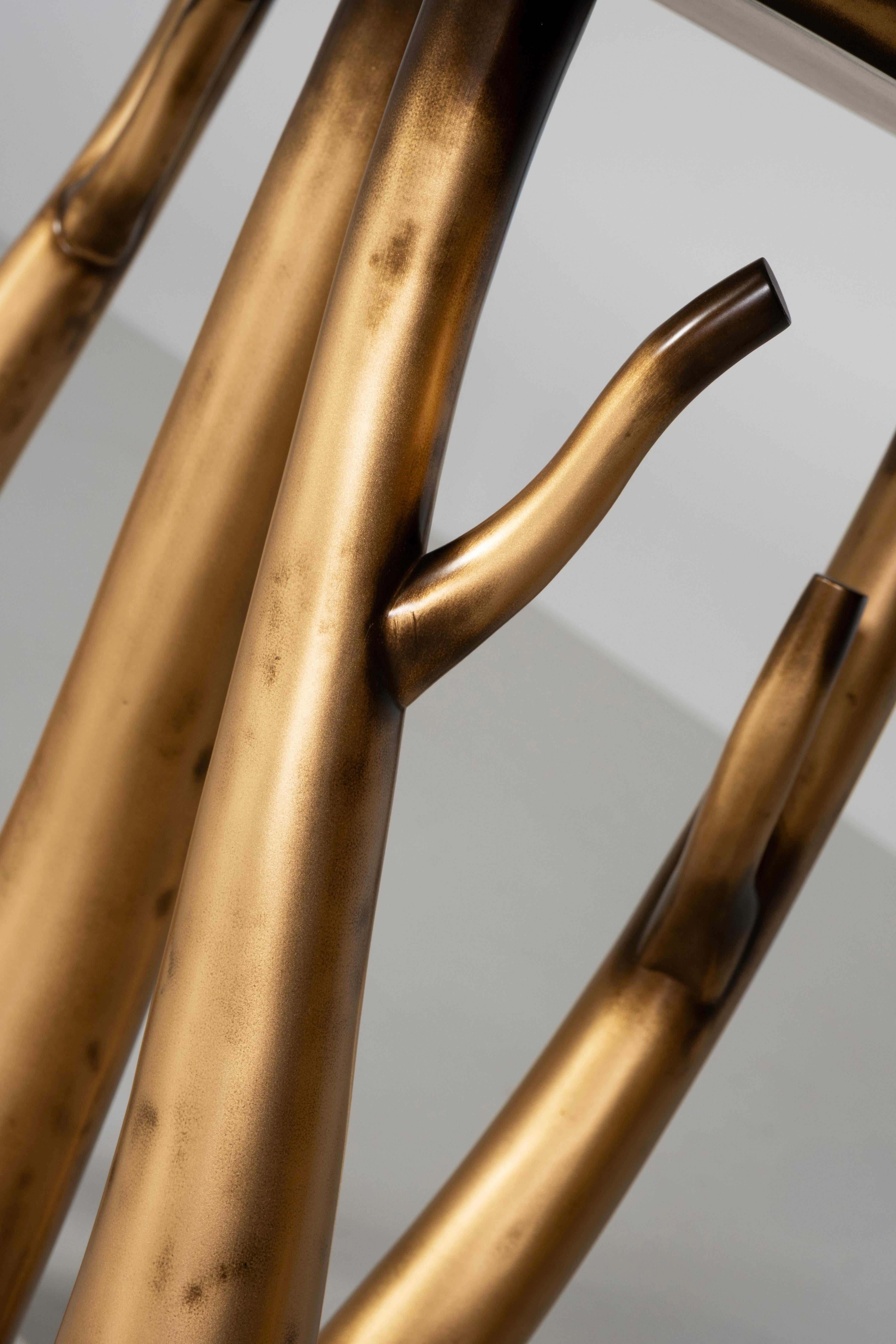 Sculpté à la main Table de salle à manger Art Déco Vallin Marbre Ebène Macassar Fait à la main Portugal Greenapple en vente